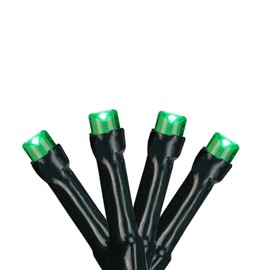 Northlight Battery Operated LED Christmas Lights - Green - 9.5' Green Wire - 20ct