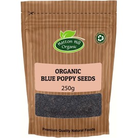 Hatton Hill Organic Blue Poppy Seeds – Nutty & Versatile Baking Ingredient, 100% Organic [250g]