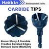 Hakkin 5Pcs Burr Removal Tool, Deburring External Chamfer Tool with