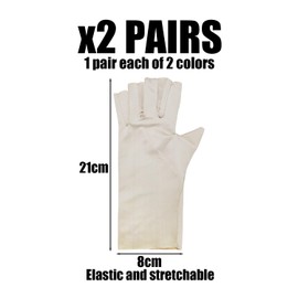 RNSKFG 2 Pairs Of Sun Protection And Half-Finger Gloves, Outdoor Sun Protection Equipment, Summer Breathable Gloves, Outdoor Cycling Gloves.