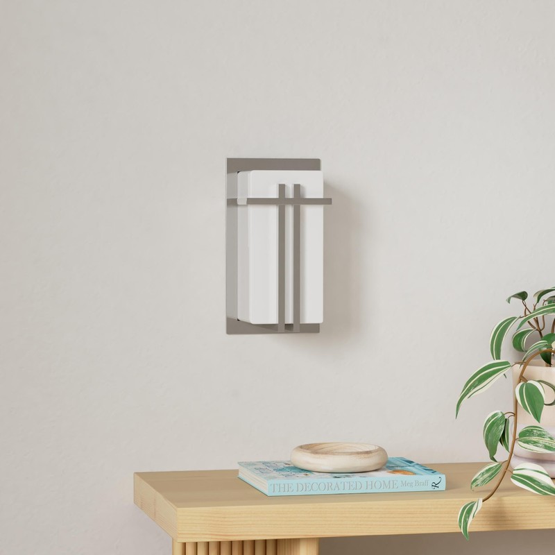 Sunlite 46091 Decorative Square Wall Sconce Light Fixture, A19 Bulb,