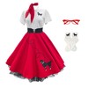Hip Hop 50s Shop 1950s Poodle Skirt, Petticoat, Polo Shirt