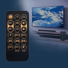 Replaced Remote Control Compatible with Klipsch Sound Bar Speaker RSB-3 RSB3 R4B R-4B RSB8 RSB-8 1062590 RSB6 RSB-6 RSB-11 RSB-14