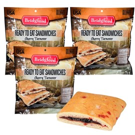 Bridgford Cherry Turnover - Shelf-Stable Survival Food Storage - 3 Pack - Nutritious Hiking & Camping Food - Ideal for Emergency Kits, Outdoor Adventures & Long-Term Storage