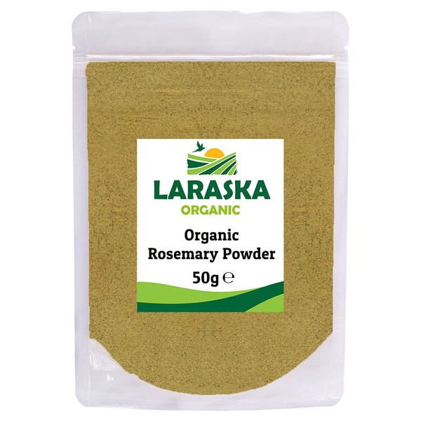 Organic Rosemary Powder 50g - Rosemary Leaf Powder, Great for Aromatizing Meats, Stews, Soups, Fishes, Certified Organic
