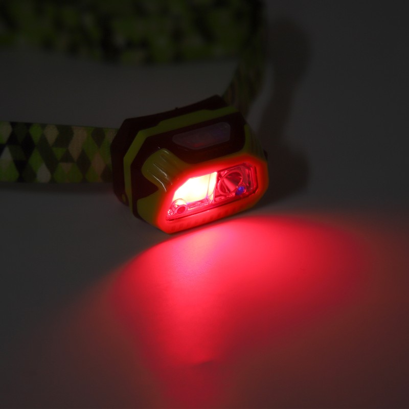 LED Induction Headlamp Waterproof Headband Flashlight for Outdoor Camping Night