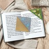 2Pcs Hand Embroidered Corner Bookmark, AIFUDA Felt Triangle Bookmarks, Felt