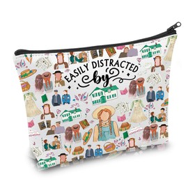 CMNIM Movie Gift Easily Distracted By Ane Green Makeup Bag Book Literary Gifts for Reader Bookworm Bookish