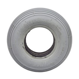 AlveyTech 2.80/2.50-4 (9"x3") Foam-Filled Mobility Tire with C179G Spirit Ribbed Tread