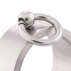 meditoys - 'Ring of O' in stainless steel (matt), finger
