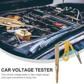 Hemobllo Car Voltage Tester, Smart Circuit Tester, Current Tester, Car Light Tester, Car Voltage Tester Pen, DC 6 V 12 V 24 V Car Test Lamp with Crocodile Clip for Cars and Motorcycles