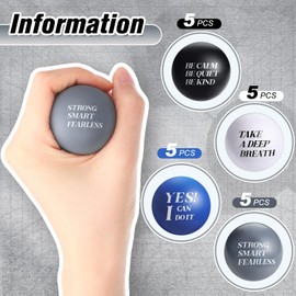 Zomiboo 20 Pieces Motivational Stress Balls Foam Balls Quote Stress Relief Ball Inspirational Anxiety Relief Balls Hand Exercise Balls for Kids Relieve Motivating Encouraging Adult (Bright Color)