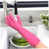 Healeved 3 Pairs Latex Dishwashing Gloves Thickened Non Slip Kitchen