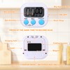 12 Pack Digital Kitchen Timers for Cooking, Small Magnetic Countdown
