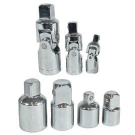 AB Tools Socket Adaptor Adapter Step Up Reducer and Universal Joints UJ's 7pc by Bergen