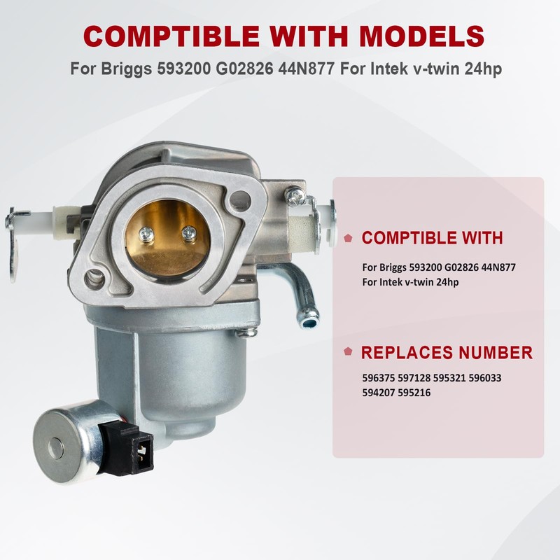 593200 Carburetor For Briggs & Stratton 593200 595321 593197 G02826