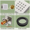 Bostingner Shower Body Spray Jets, Brushed Nickel Brass Square Shower