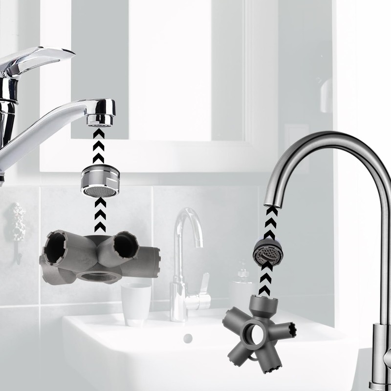 Lyreh 10 in 1 Faucet Aerator Removal Tool, Universal Aerator