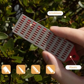 Tiardey 3Pcs Diamond Sharpening Stone Kit,Mini Kitchen Accessories Grinding Tool Diamond Plate Honing Stone