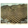 Amtigous Maps BIG Salt Lake City Utah in 1870 Birds