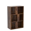 Giantex 6 Cube Bookcase, 3-Tier Freestanding Bookshelf with Anti-toppling Device,