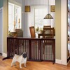 Giantex Expandable Wood Dog Gate, 28''-80'' Adjustable Freestanding Pet Gate