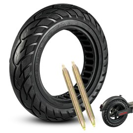 10x2.125 Inch Scooter Solid Tire for Gotrax G4/XR/V2 Ninebot F25/F65 Electric Scooter Front or Rear Replacement Tire (1 Pack Black)