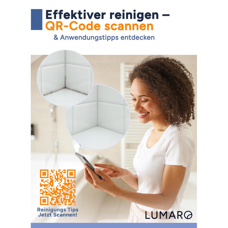 LUMARO Grout Brush - Joint Cleaning Brush for Bathroom -