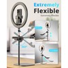 UBeesize 12" Desk Ring Light with Stand and Phone Holder,