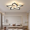 JAYMP 25.6" Flower Shaped Ceiling Light Dimmable Modern Ceiling Lamp
