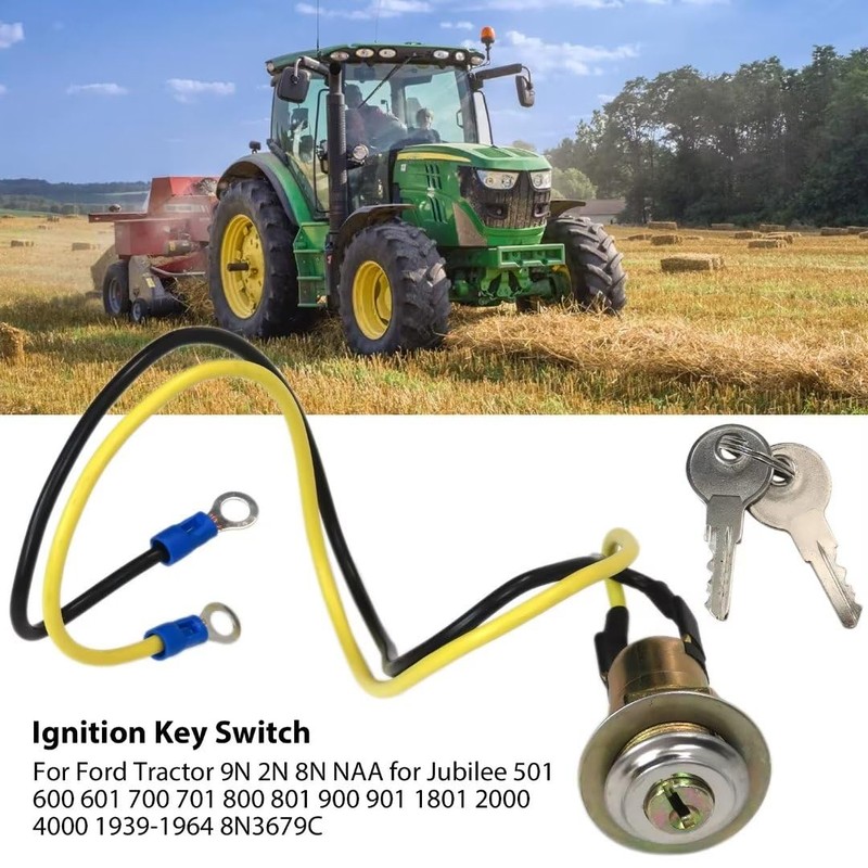 Ignition Key Switch for Ford Tractor 9N 2N 8N NAA