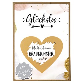 Joli Coon Scratch Card Bridesmaid Ask with Envelope - Willst du meine Brautjungfer sein