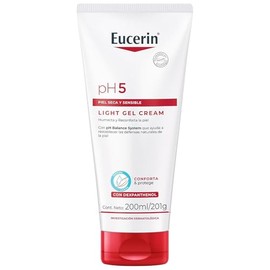 Eucerin Crema Corporal Ultra Ligera Ph5 (200 Ml) Enriquecida Con Dexpantenol, Rápida Absorción Sin Dejar Residuos Para Piel Seca Y Sensible