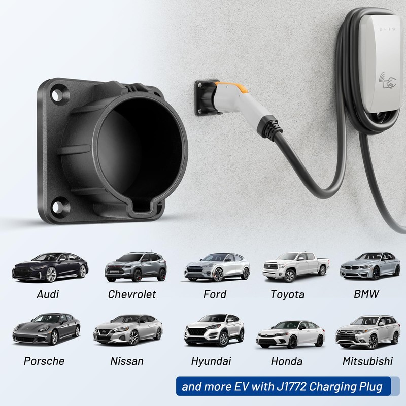 Anina EV Charger Holder SAE J1772 Nozzle Holster Dock for