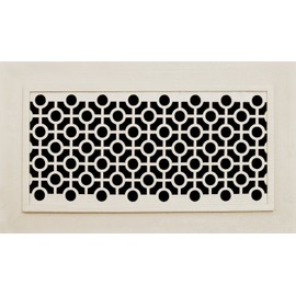 Decorative Vent Cover for a 10x6 Opening. Resin Paint Grade Grille Can Be Used As Return, Supply, Foundation Vent, Register. Cosmo Design 12x8 Overall Size