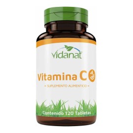 Vitamina C 120 Tabletas Vidanat Sabor Sin sabor