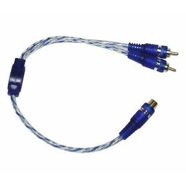 ProLink Stereo RCA Interconnect Cables - 1 Female to 2 Male Y Cable