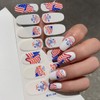 8Sheets Independence Day Full Wrap Nail Stickers 4th of July