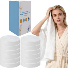 【10 unidades】Toallas de baño comprimidas desechables extragrandes para viajes y senderismo, toallas de baño desechables para viajes, 70 x 140 cm, sin enjuague, secado rápido, higiénicas y ahorro de