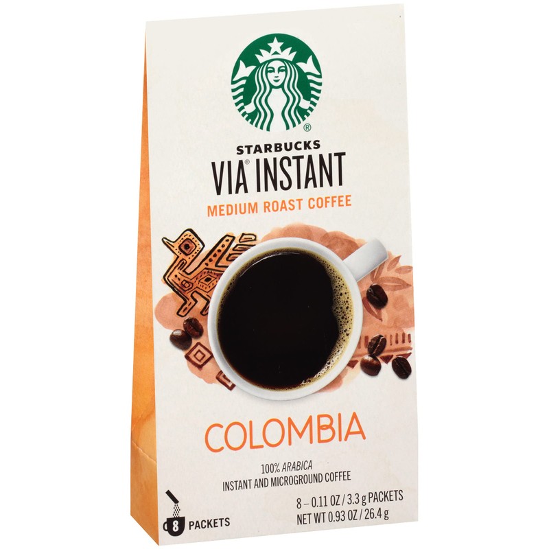 Starbucks Coffee Company Starbucks VIA Instant Coffee, Colombia, 8 ct