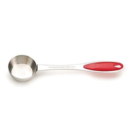 RSVP 18/8 Stainless Steel Coffee Standard Measure Scoop, Red
