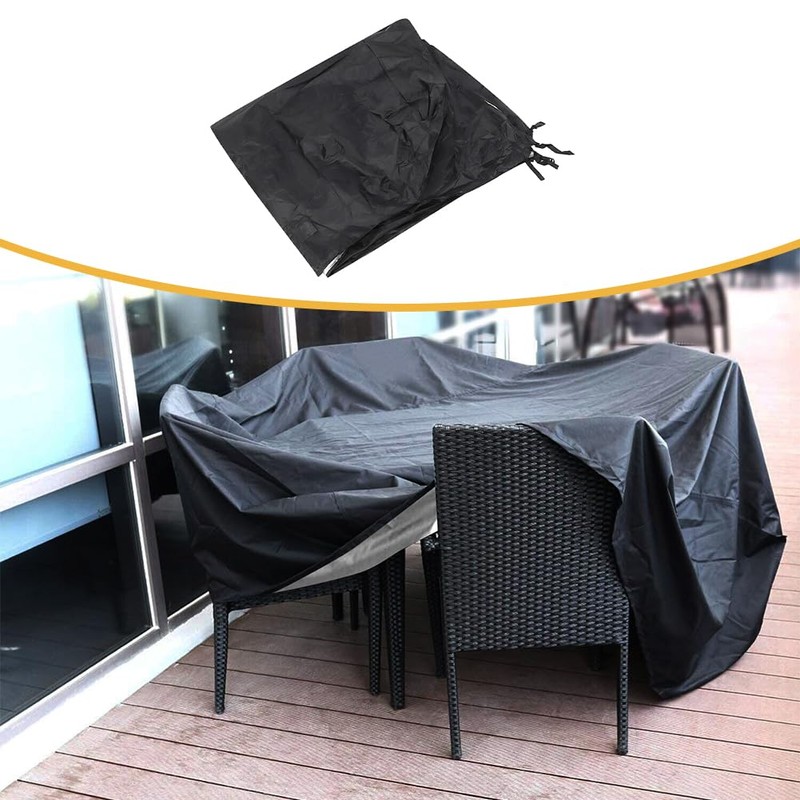 Table Tennis Table Cover, Waterproof, Windproof, Durable, Black, Tear-Resistant Table