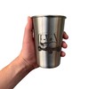 Magic Pine Stainless Pint Cups, Golf (Set of 4)