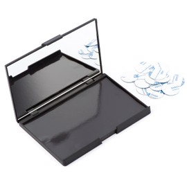 Allwon Leere magnetische Lidschatten-Make-up-Palette mit 15-teiliger klebender leerer Palette Metallaufkleber für Lidschatten-Lippenstift-Rougepuder