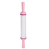 sourcing map Fondant Rolling Pin 14.57" x 1.57" Adjustable Guide