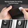 DOMIPHIE Mens Airtag Hole Wallet, Carbon fibre black, Modern