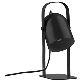 Villa Collection Nesvik Table Lamp, Retro Table Lamp, Industrial Design, Small Bedside Lamp or Desk Lamp, Table Lamp with Cable, 15 x 11 x 28.5 cm, Black