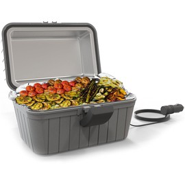 Gideon Heated Electric Lunch Box 12-Volt Portable Stove For Car, Truck, Camping, Etc. - Enjoy Hot Delicious Meals