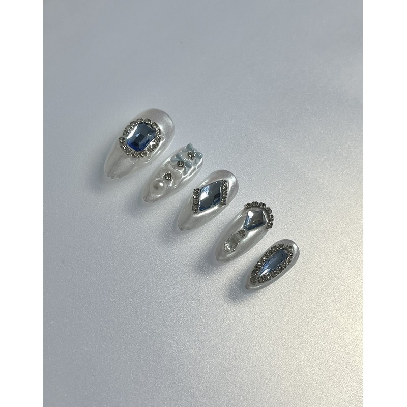 Creambell Handmade Nail Tips - Long Point (Stiletto) / 크림벨