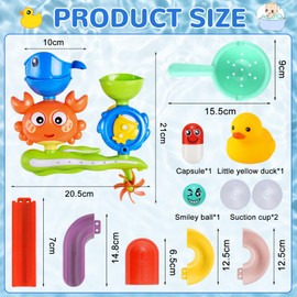 Bath Toy from 1 2 3 4 Years, Bath Toy Baby from 1 Year, Water Toy Children, Bath Toy Children, Water Toy Baby Toy Gift, for Boys Girls from 1 2 3 Years (C)